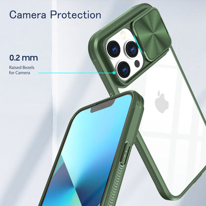 Clear IPhone 14 pro max case (Green)