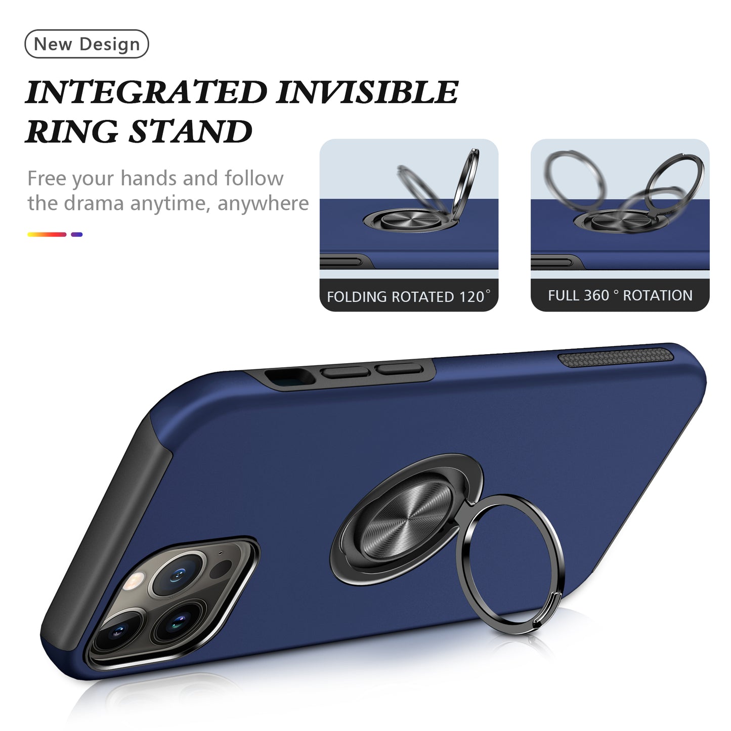 Ring  case IPhone 13 pro max (Blue)