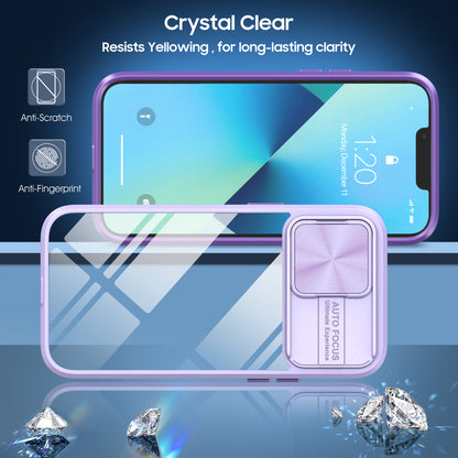 Clear IPhone 14 pro max case (Purple)