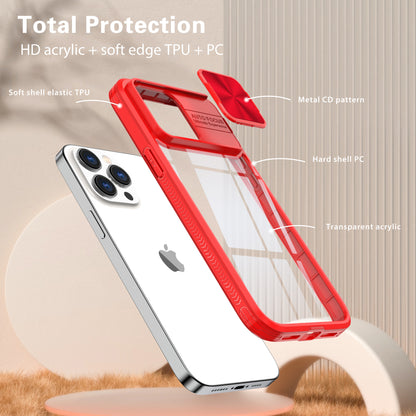 Clear IPhone 15 pro max case (Red)