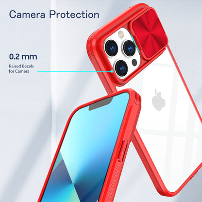 Clear IPhone 15 pro max case (Red)