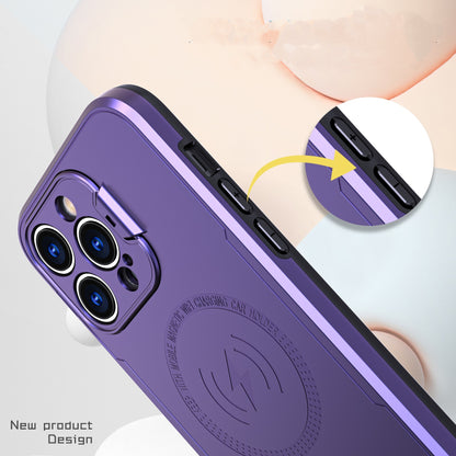 Magnetic Stand Case IPhone 13 Pro Max (Purple)